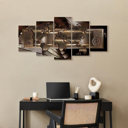 Leinwandbild - Chestnut map