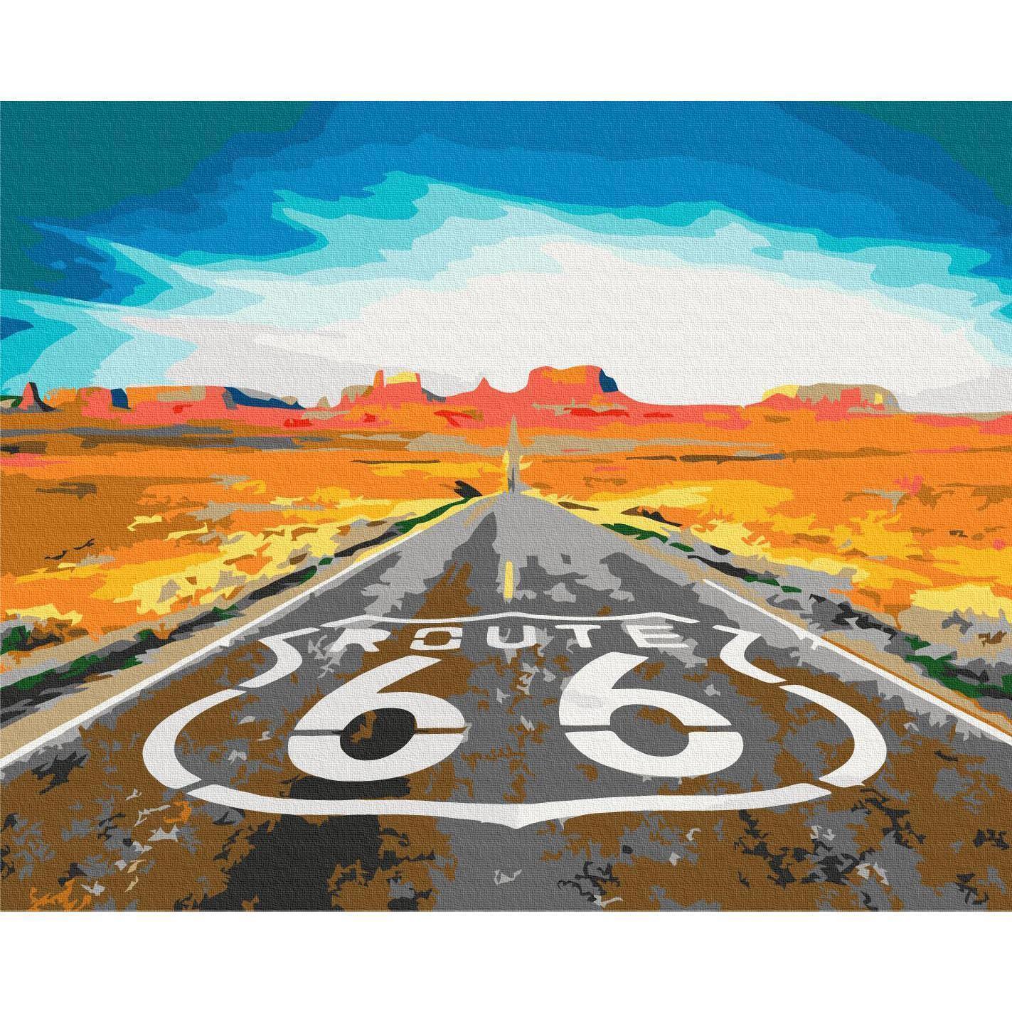 Malen nach Zahlen - Route 66