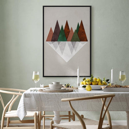 Leinwandbild - Symmetrical Land (1 Part) Vertical