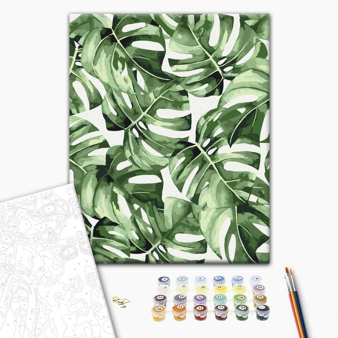 Malen nach Zahlen - Exotic monstera