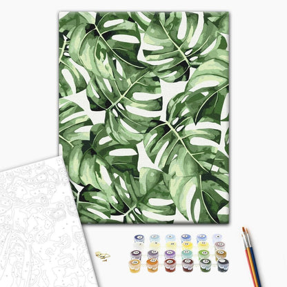 Malen nach Zahlen - Exotic monstera