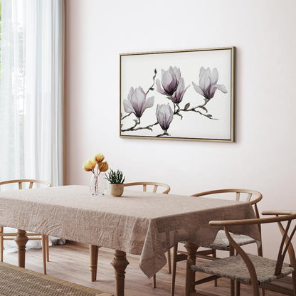 Leinwandbild - Painted Magnolias (1 Part) Wide