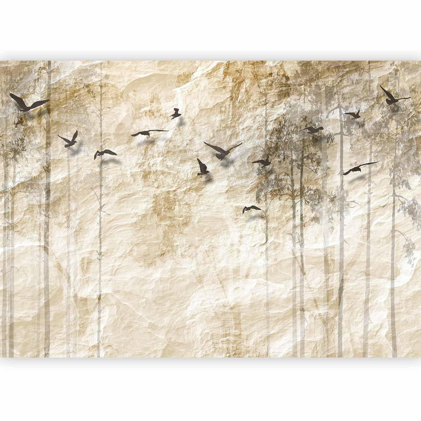 Fototapete „Paper World“ – Künstlerische Wandgestaltung mit Papierstruktur