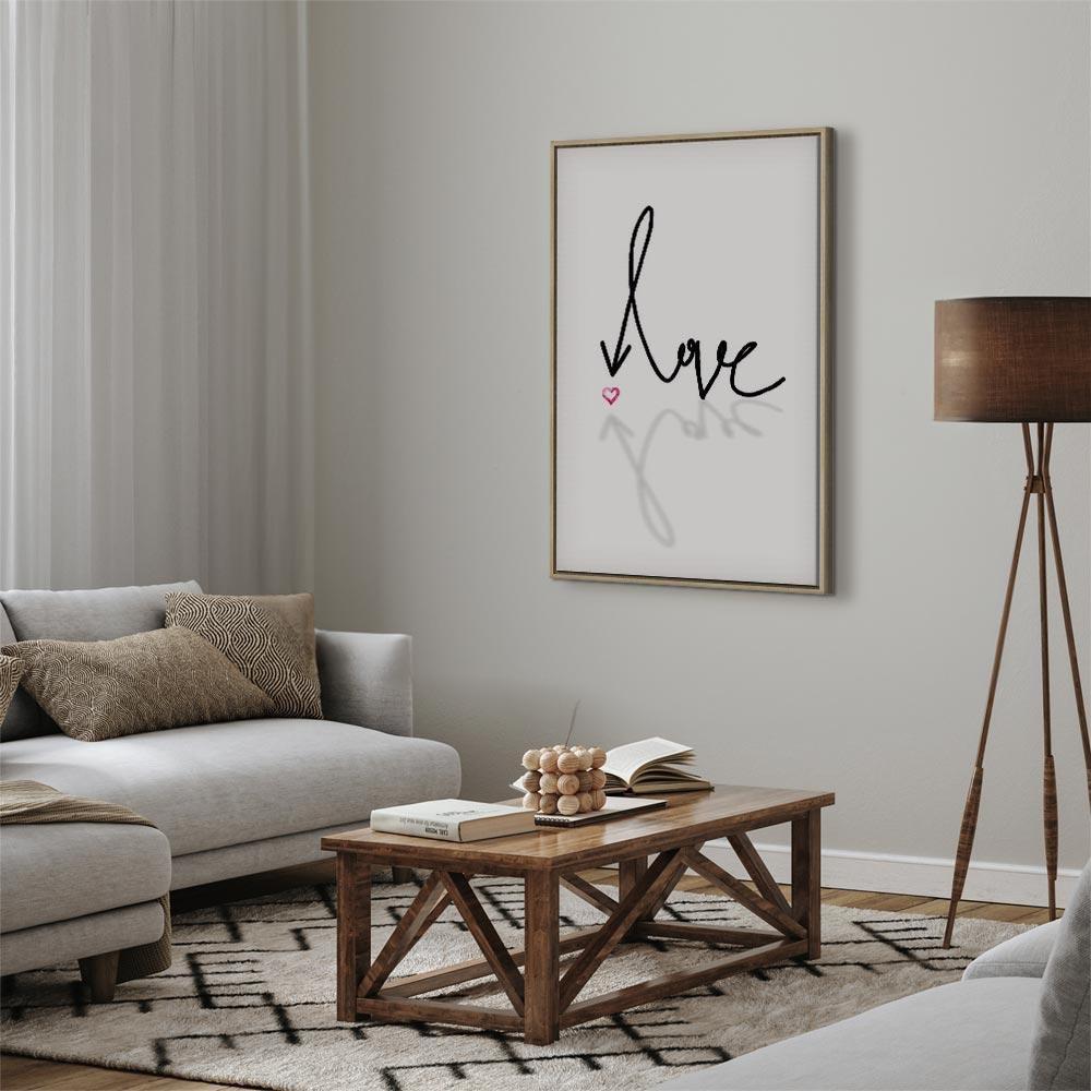 Leinwandbild - This is Love (1 Part) Vertical