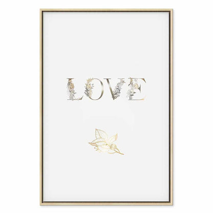 Leinwandbild - Love Is Strength (1 Part) Vertical