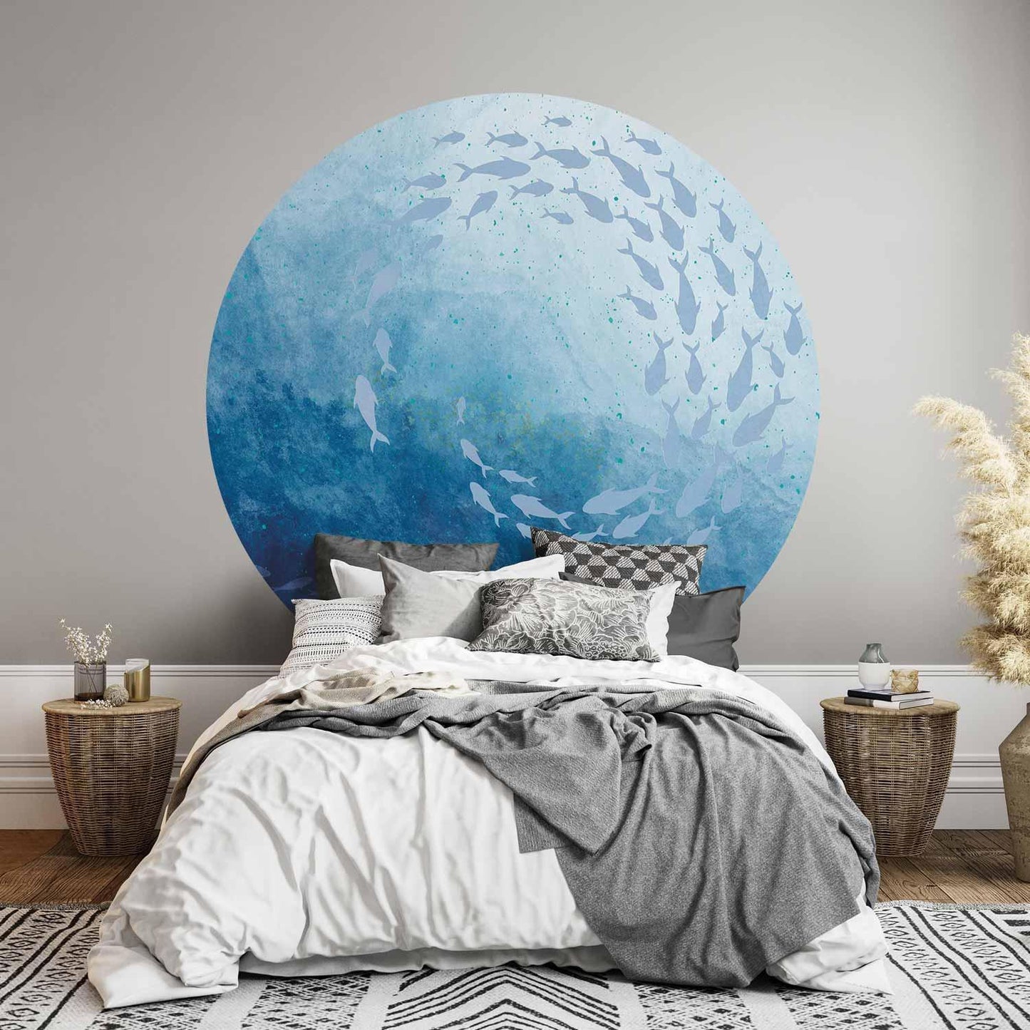 Runde Fototapete - Sea depths