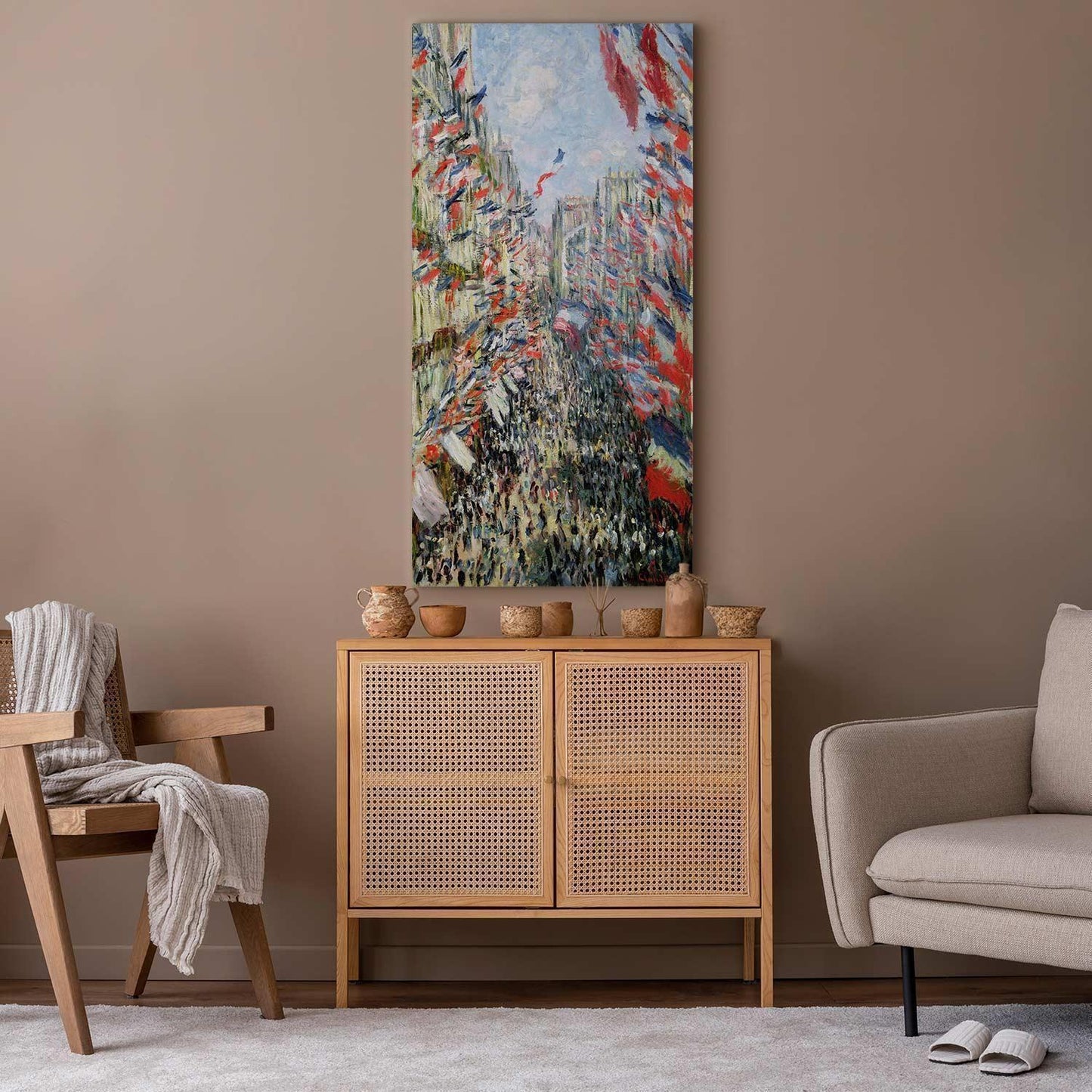Leinwandbild - Claude Monet – The Rue Montorgueil in Paris, Celebration of June 30, 1882