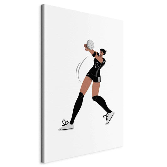 Leinwandbild - Female Volleyball Player Illustration Artgeist
