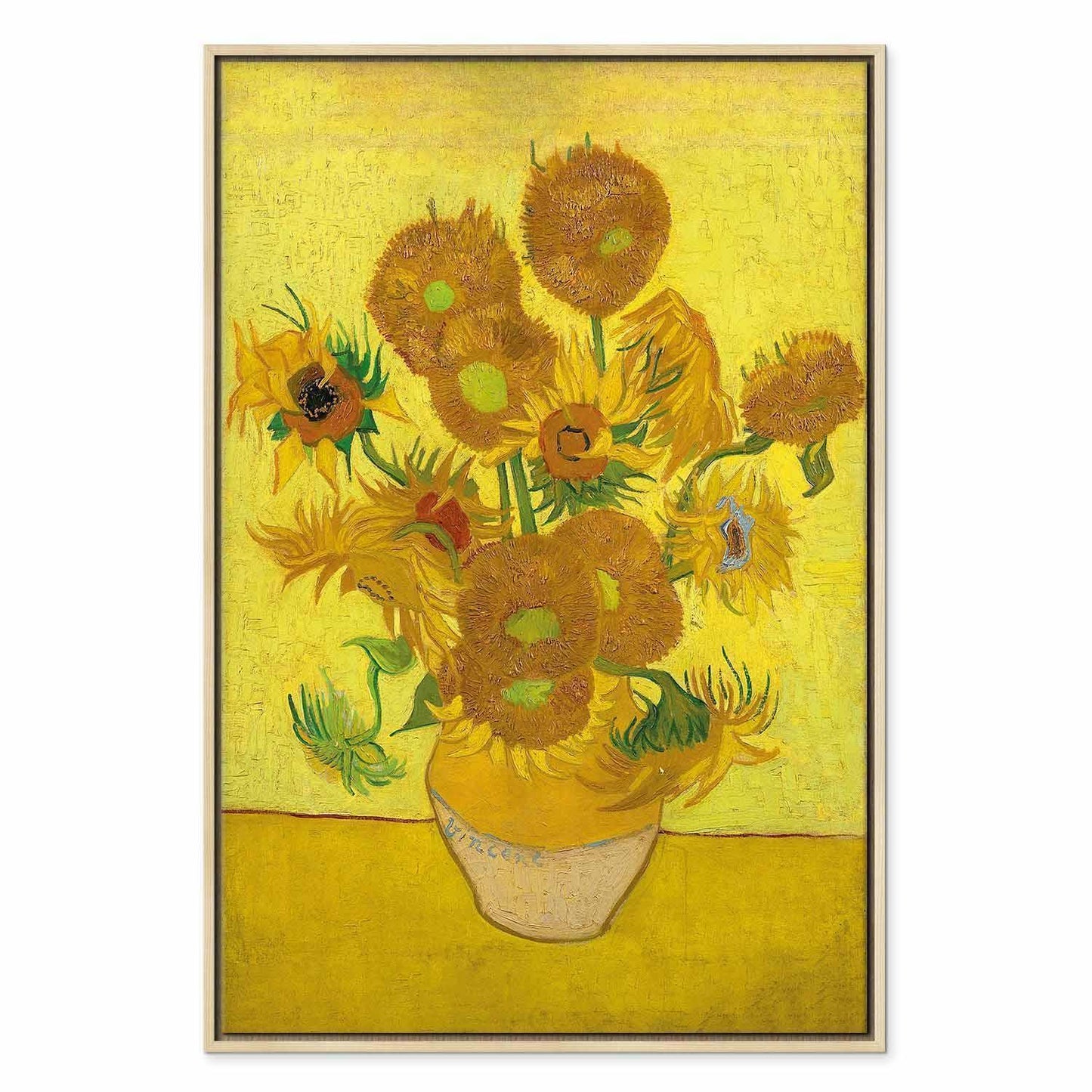 Leinwandbild - Vincent van Gogh – Still Life: Vase With Fifteen Sunflowers