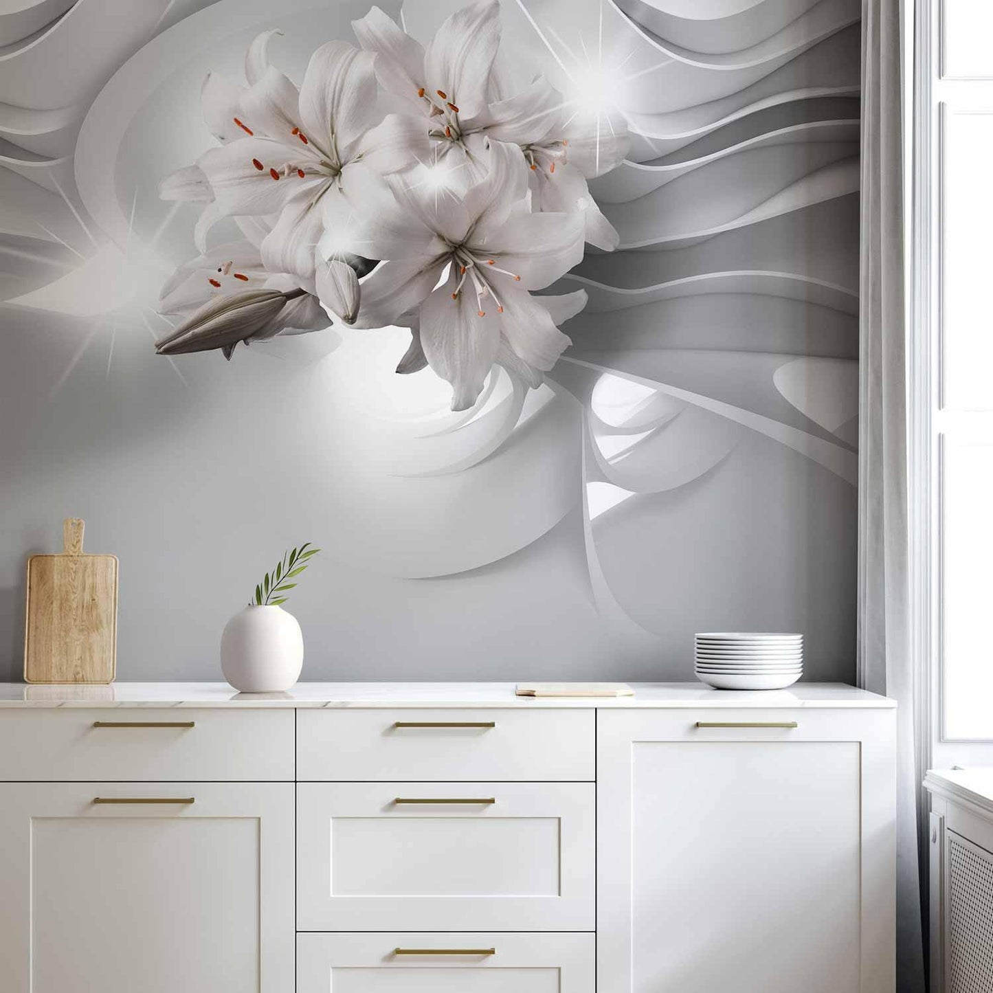 Fototapete - Lilies in the Tunnel