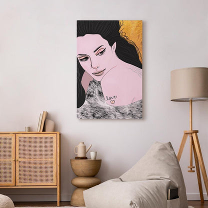 Leinwandbild - Sensual and Love (1 Part) Vertical
