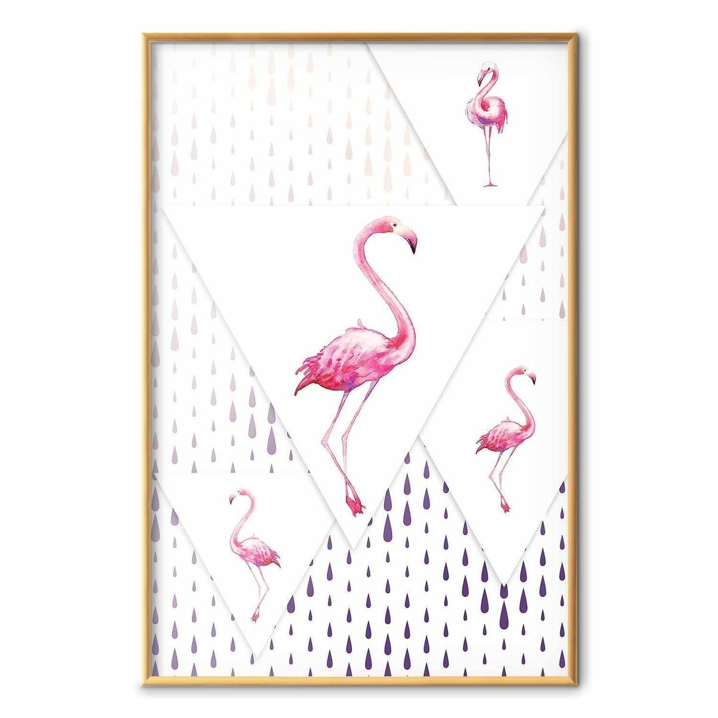 Poster - Flamingo Family