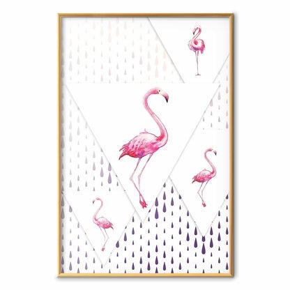 Poster - Flamingo Family