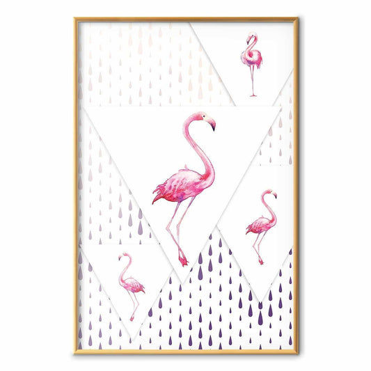 Poster - Flamingo Family
