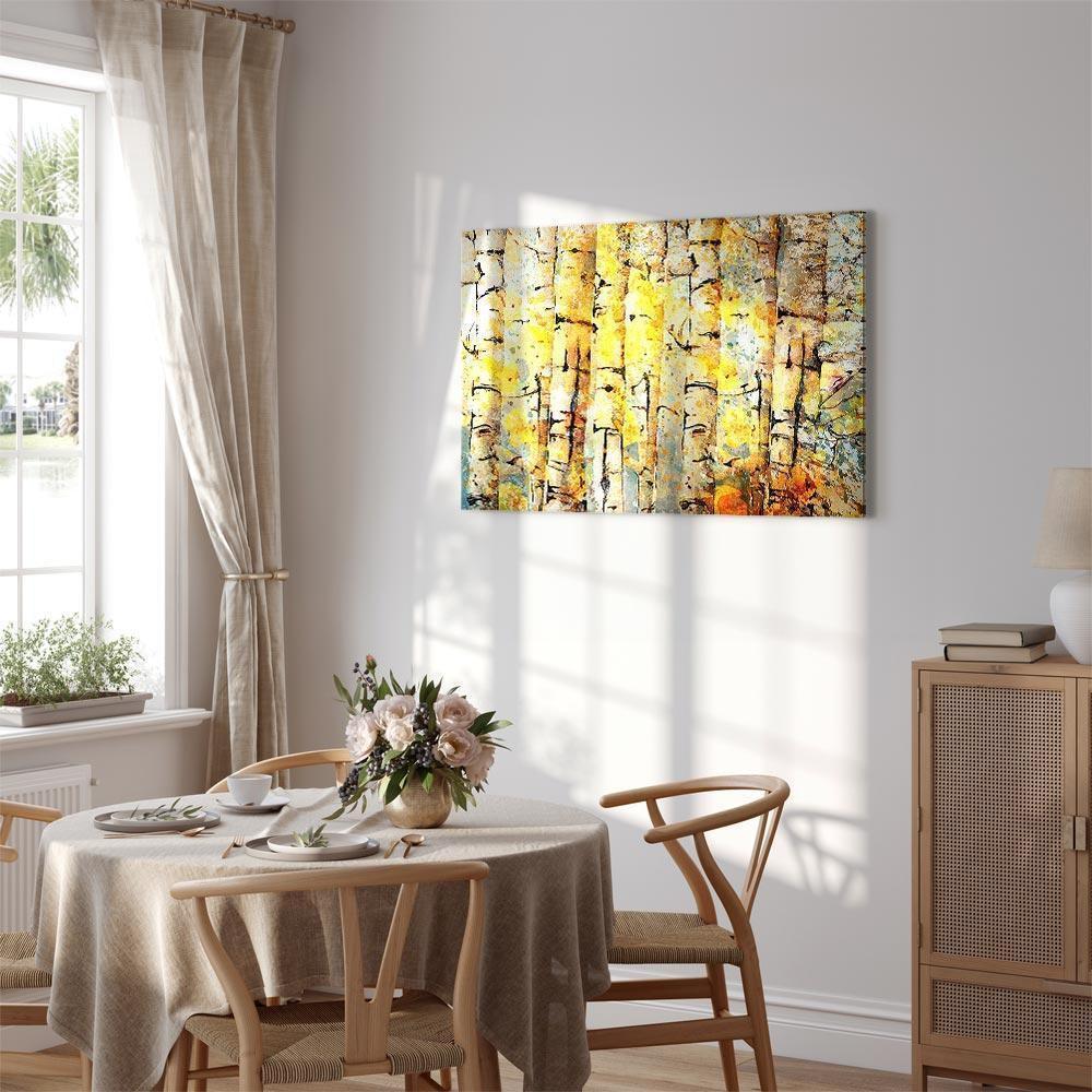 Leinwandbild - Summer Colors of the Forest (1 Part) Wide