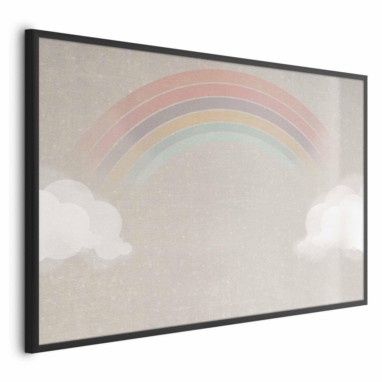 Poster Regenbogen im Regen – Sanfte Farben, leise Magie