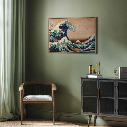 Leinwandbild - The Great Wave off Kanagawa (Reproduction)