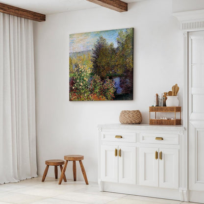 Leinwandbild - Claude Monet – Coin de jardin à Montgeron