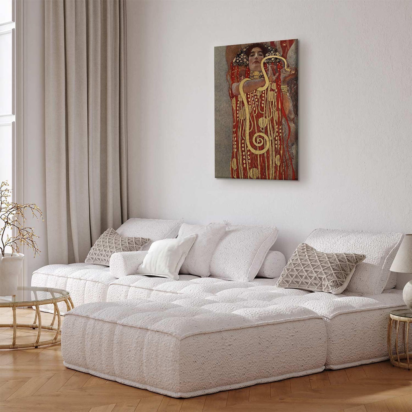 Leinwandbild - Gustav Klimt – Medicine (Hygiea)