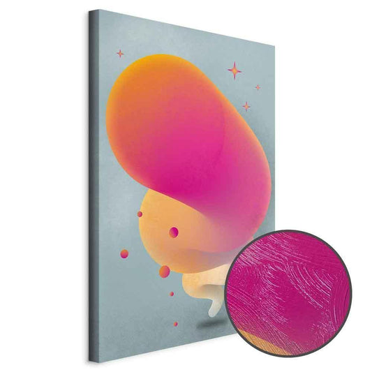 Leinwandbild - Pink Streak (1 Part) Vertical