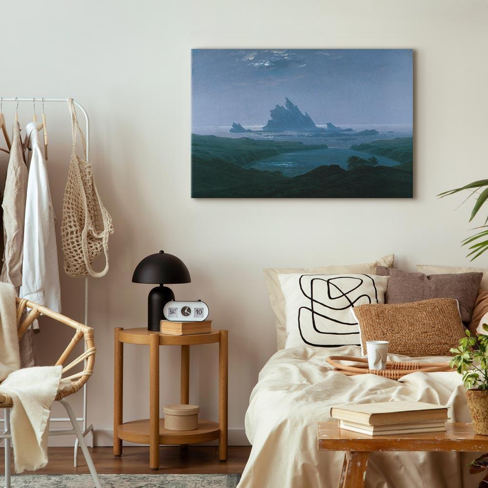 Leinwandbild - Caspar David Friedrich – Cliff reef on the beach