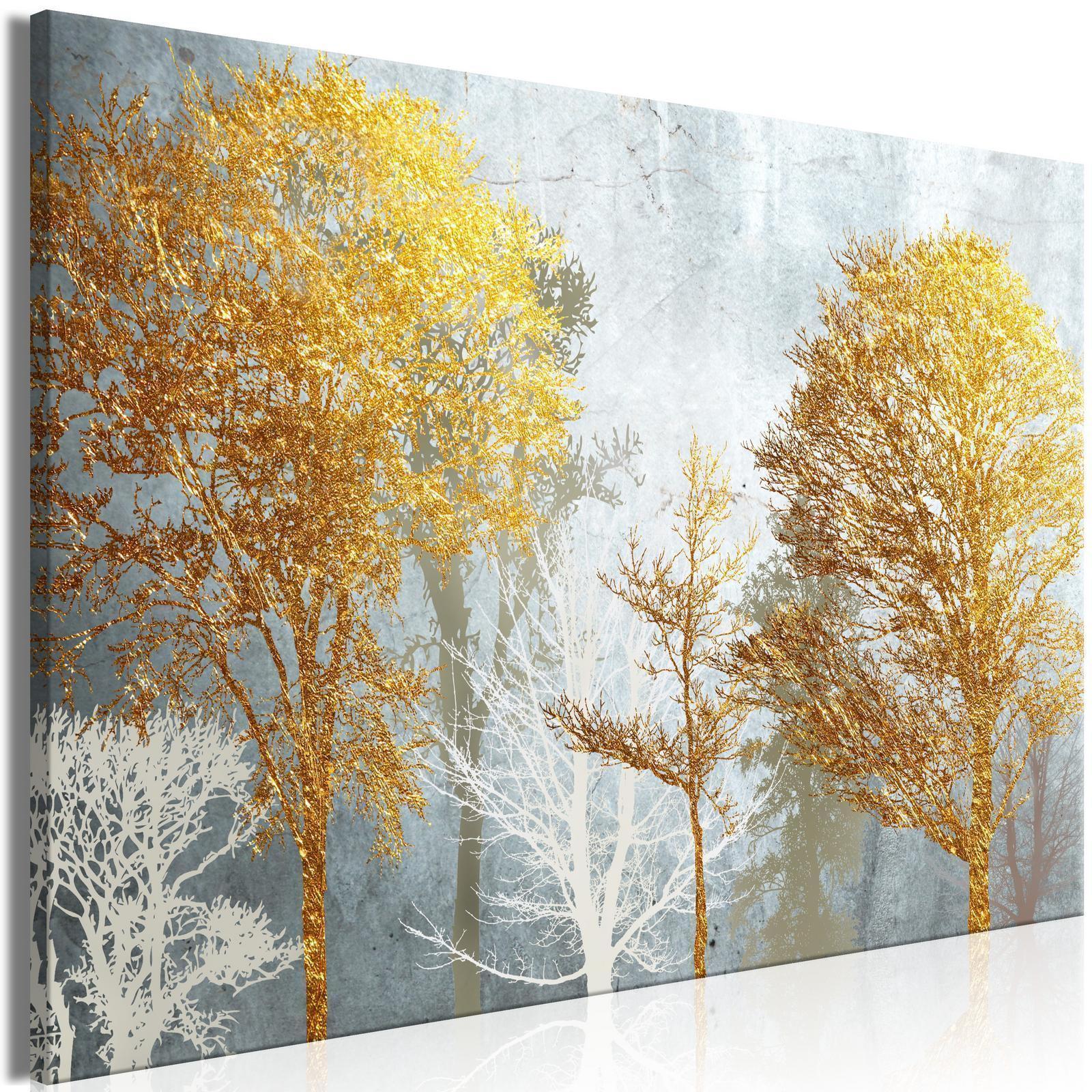 Leinwandbild - Hoarfrost and Gold (1 Part) Wide Artgeist
