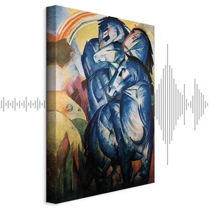 Leinwandbild - Franz Marc – The tower of blue horses