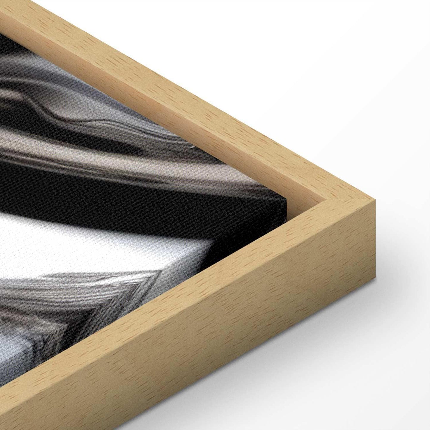 Leinwandbild - Metallic Fluidity - Abstract Silver Forms on a Mint-Purple Background