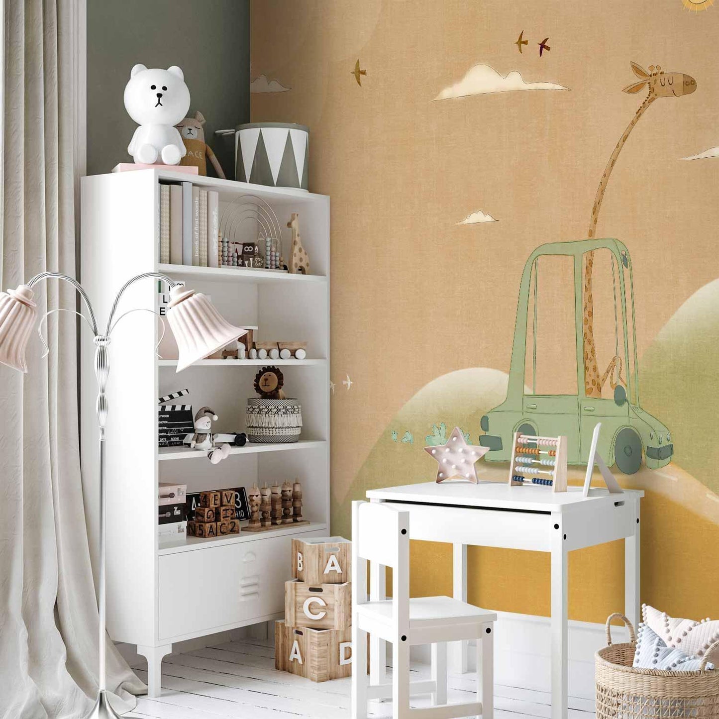 Fototapete - Traveling Giraffe