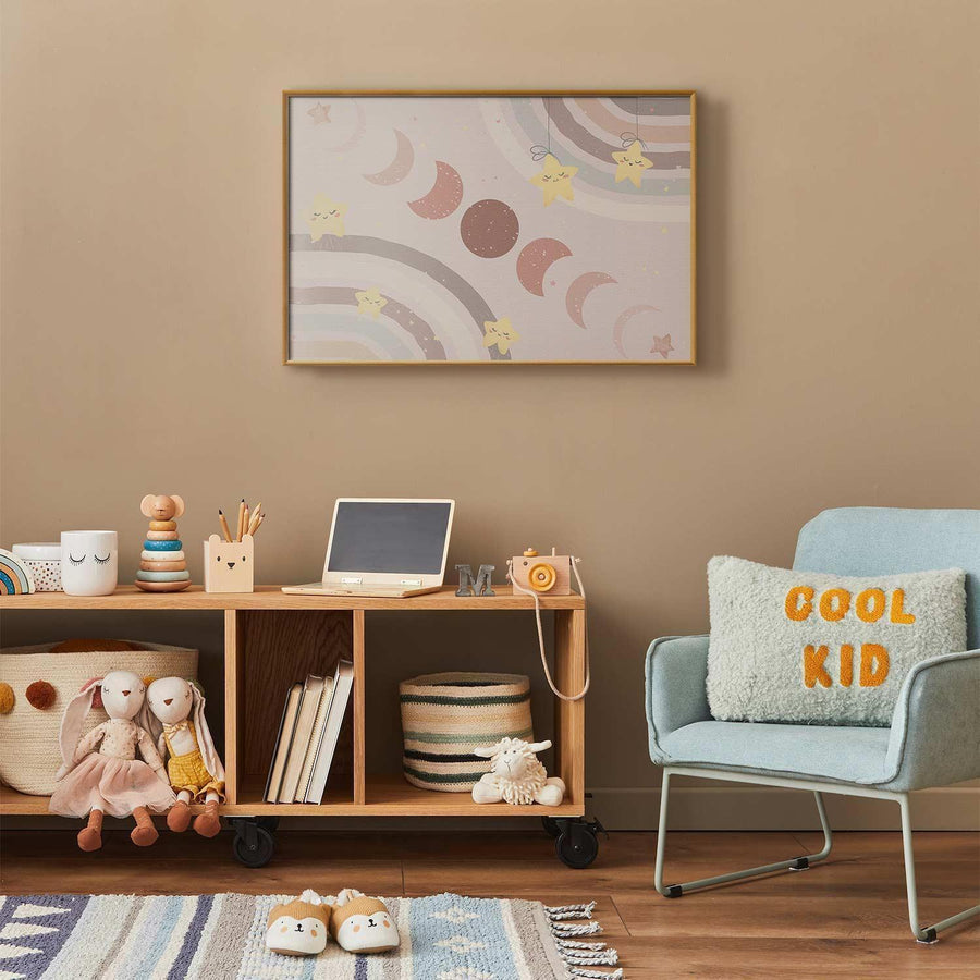 Poster - Phases of the Moon with a Rainbow Artgeist