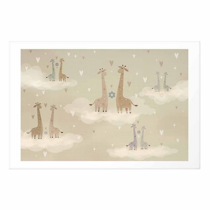 Poster - Loving Giraffes