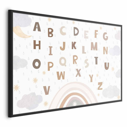 Poster - Letters in Muted Colors Artgeist