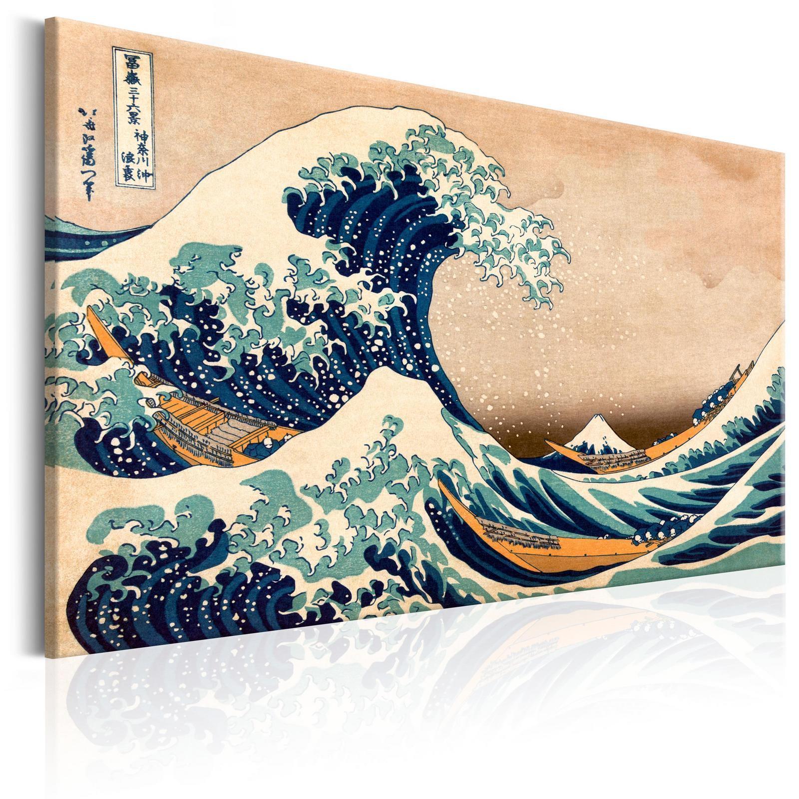 Leinwandbild - The Great Wave off Kanagawa (Reproduction) Artgeist