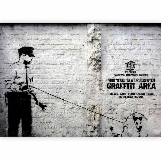 Fototapete - Banksy - Graffiti Area