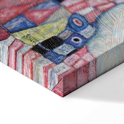 Leinwandbild - Gustav Klimt – Death and Life