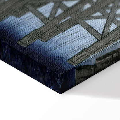 Leinwandbild - Utagawa Hiroshige – Sudden Shower over Shin-Ohashi Bridge and Atake