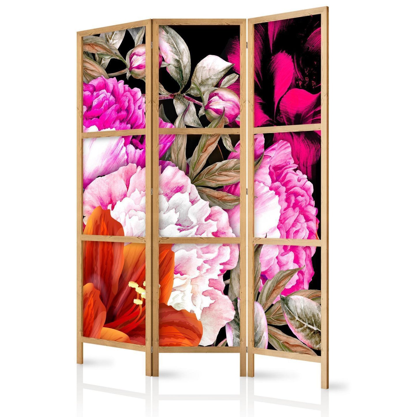 Japanischer Paravent - Floral Abundance I Artgeist