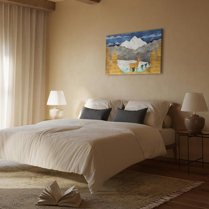 Leinwandbild - Golden Land (1 Part) Wide