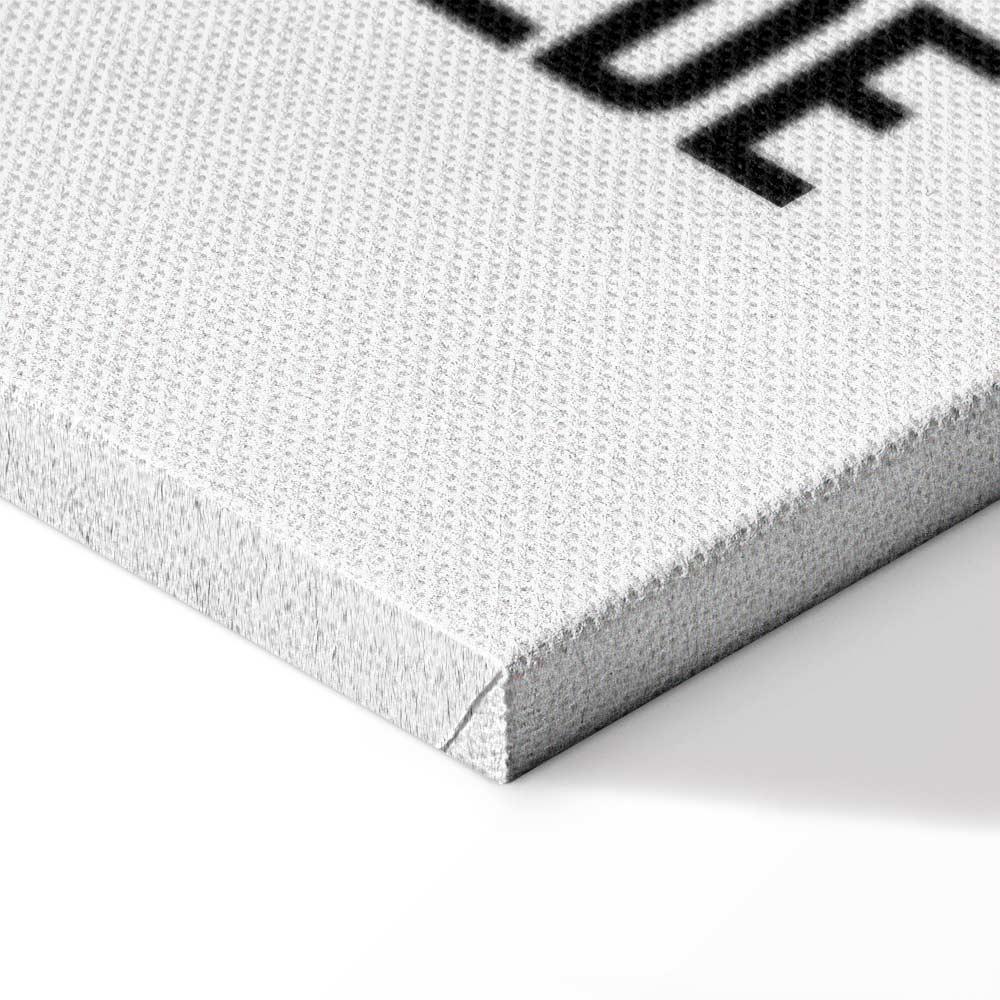 Leinwandbild - Colorful Flamingos - Inspirational Quote with Colorful Bird Silhouettes