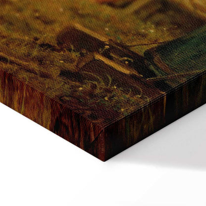 Leinwandbild - Carl Spitzweg – Well-Wisher Presenting Flowers