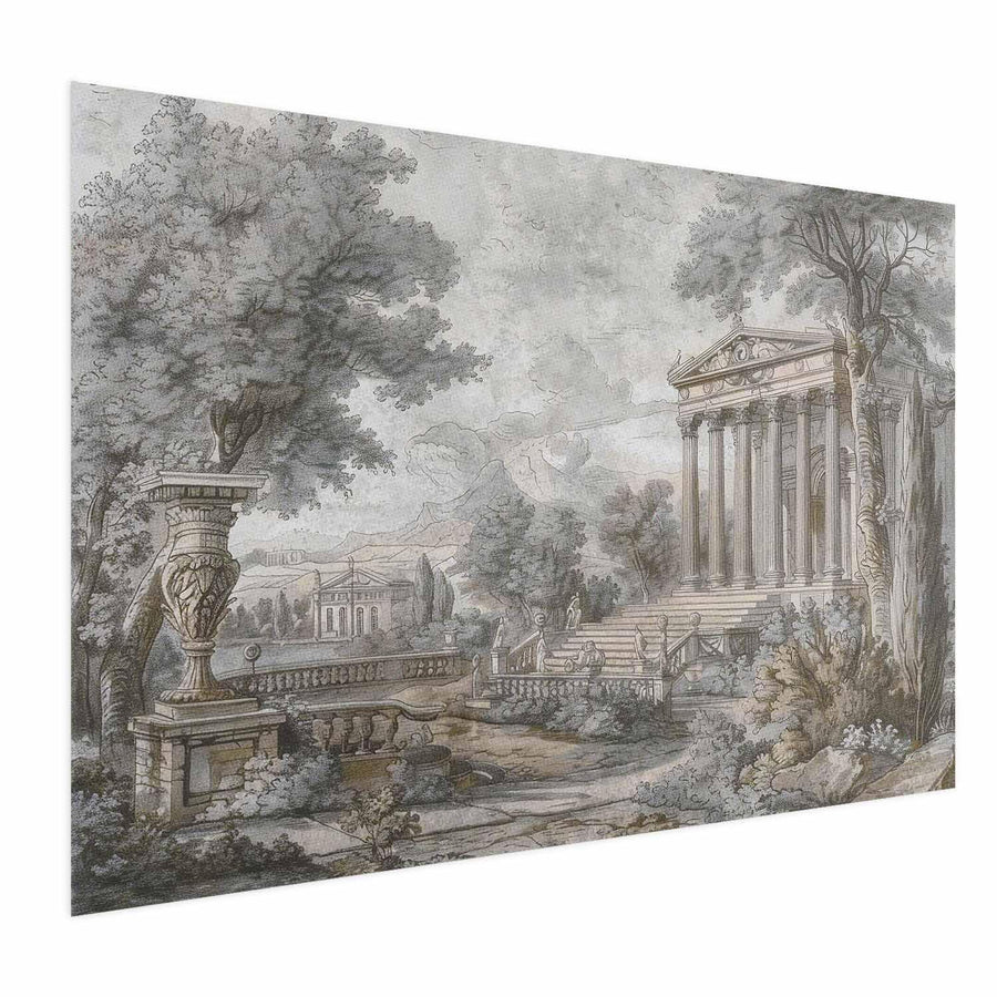 Wand Deko Bild „Griechischer Tempel auf dem Hügel“ Antike Architektur