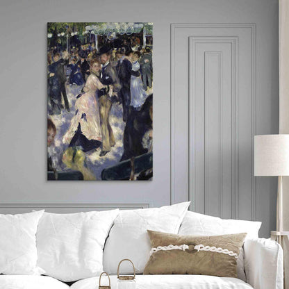 Leinwandbild - Le Moulin de la Galette detail of the dancers (Pierre-Auguste Renoir) Artgeist
