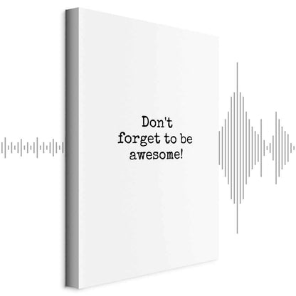 Leinwandbild - Don't Forget to Be Awesome! (1 Part) Vertical