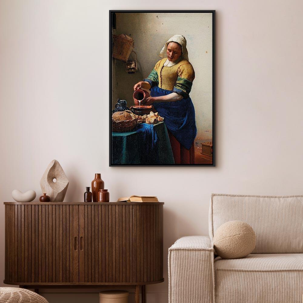 Leinwandbild - Jan Vermeer – The Milkmaid