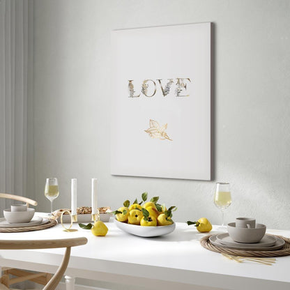 Leinwandbild - Love Is Strength (1 Part) Vertical