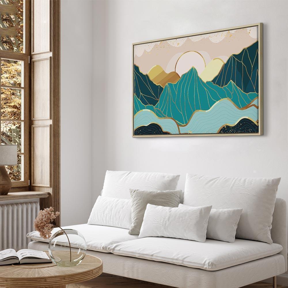 Leinwandbild - Green Pastures (1 Part) Wide