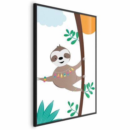 Poster - Cheerful Sloth Artgeist