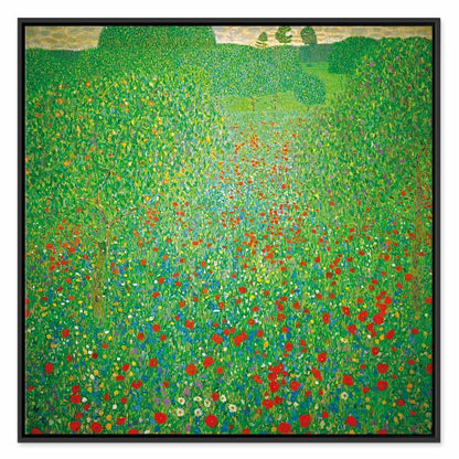 Leinwandbild - Gustav Klimt – Poppy Field