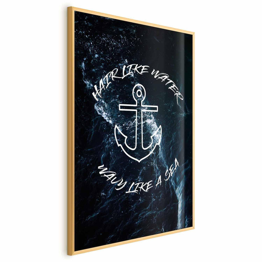 Poster - Hair Like Water, Wavy Like the Sea Artgeist