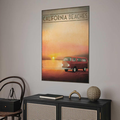 Poster - California Beaches Artgeist